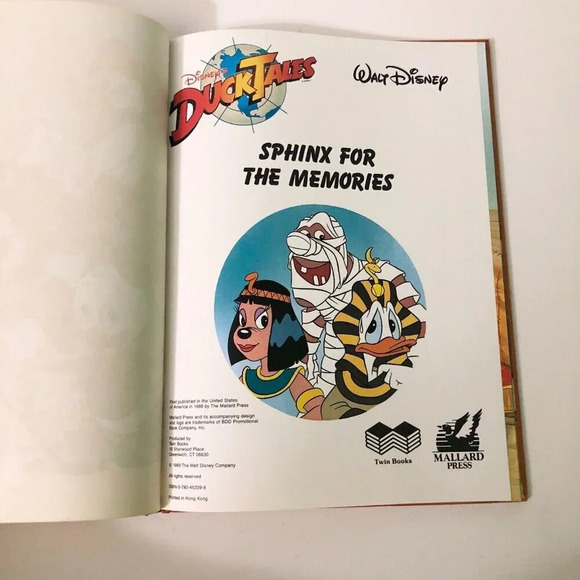 1989 Disney  DuckTales Sphinx For Memories and Sir Gyro GearLoose Hardcover - Picture 9 of 16